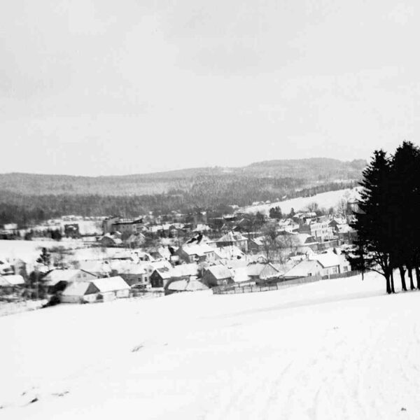 celkový pohled z cesty od Chlumětína