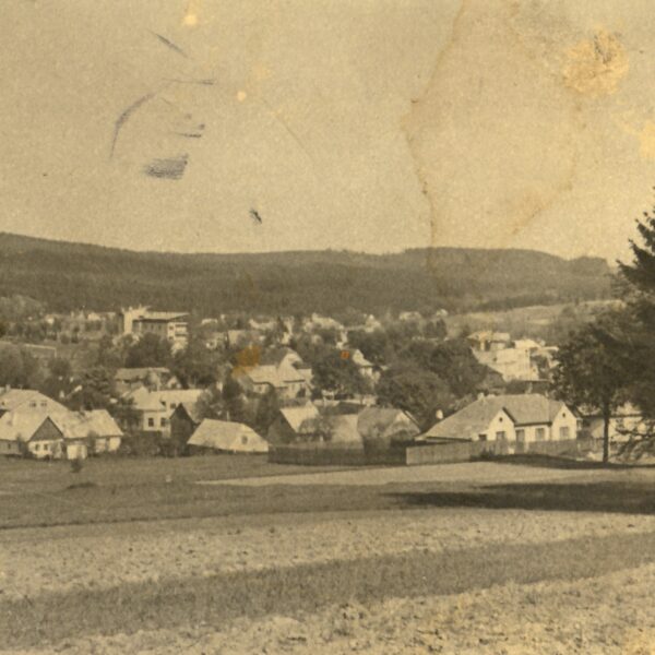 pohled na Svratku od chlumětínské cesty, 31.5.1954